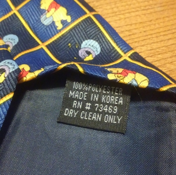 🍯 Vintage 👔 Winnie the Pooh Bear 🐻 Disney ✨ Vtg Tie Necktie 90s Gem Hunny - Picture 5 of 8